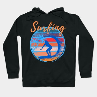 Surfing - Woman Surfer Hoodie